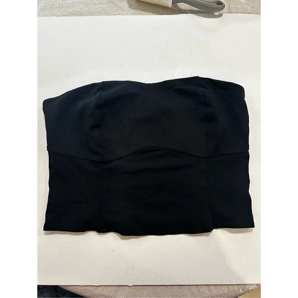 A New Day Black Strapless Smocked Tube Top | Size XXL | Target Basics
